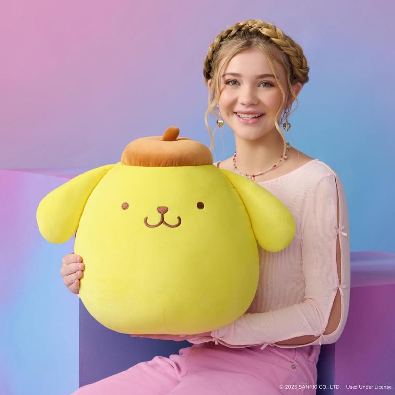 pompomさん Squishmallows de pelúcia Original Sanrio Pompompurin 35 cm